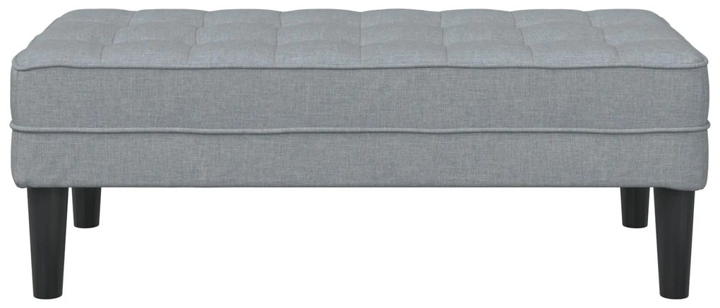 Banco vidaXL Cinza claro 113x57x39 cm Tecido