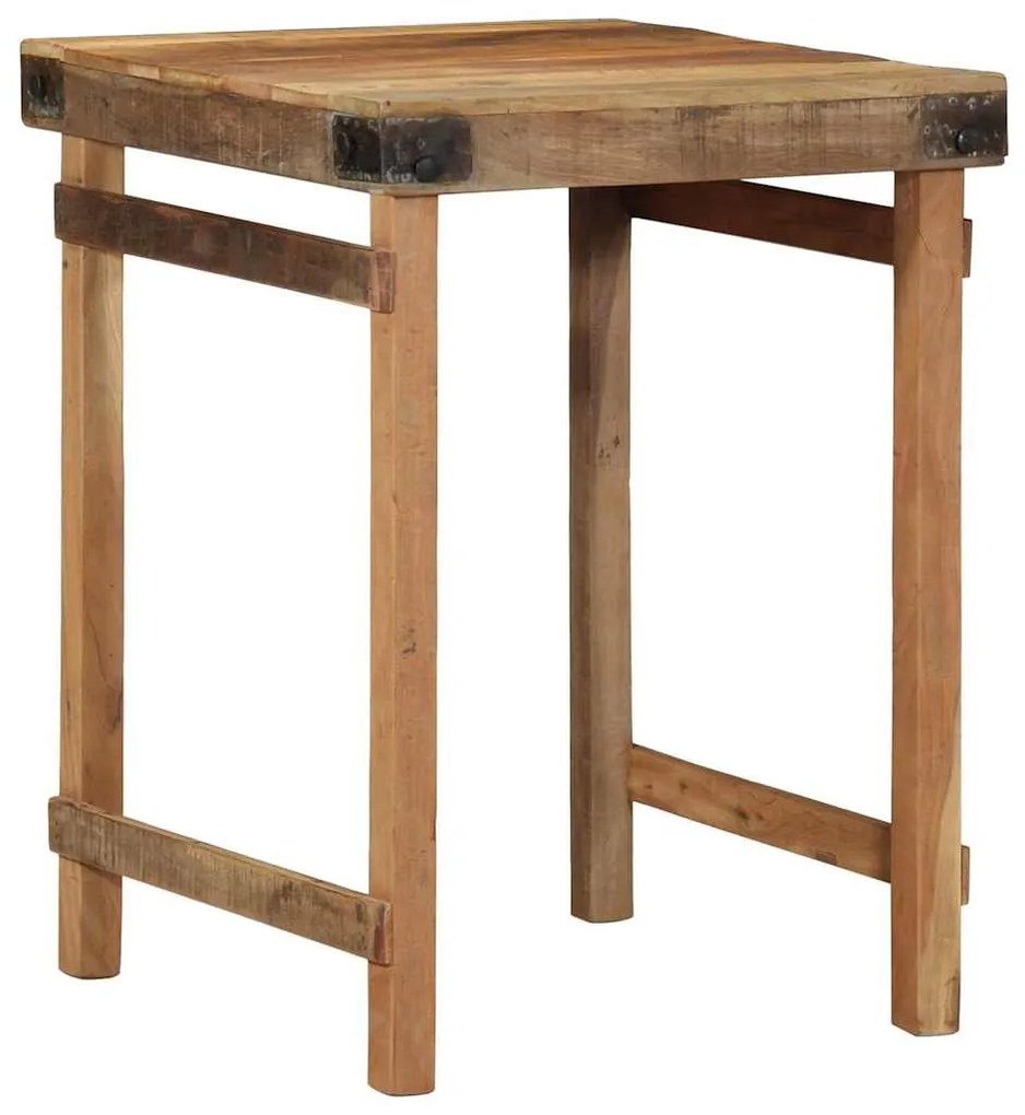 Mesa de Jantar vidaXL 55x60x76 cm em Madeira Recuperada