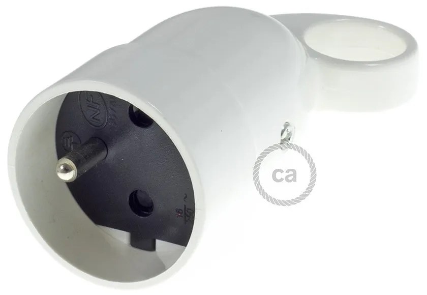 Schuko comfort 16A 250V White socket with ring