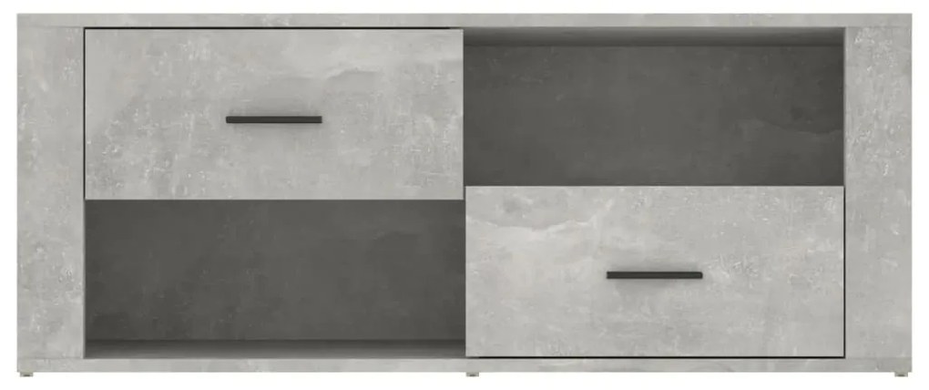 Móvel p/ TV 100x35x40cm madeira processada cinzento cimento