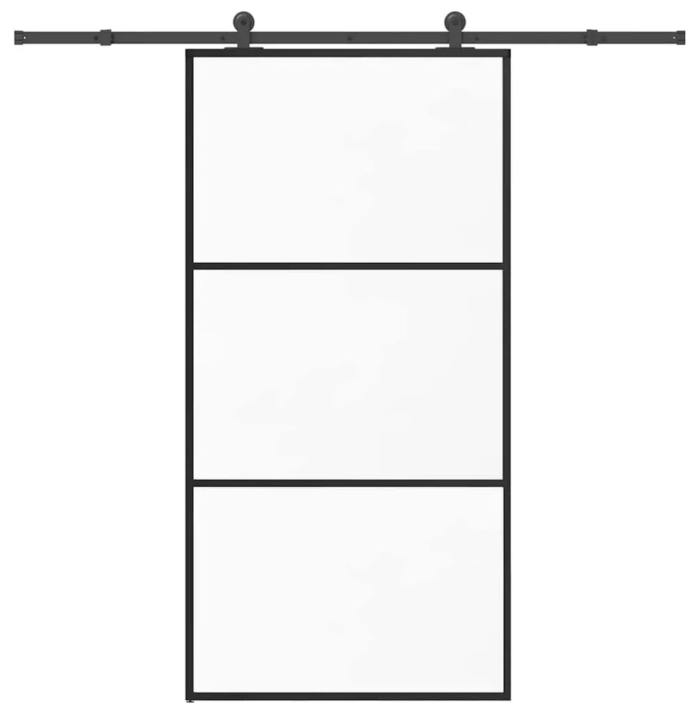 Porta deslizante c/ conj ferragens 102x205cm vidro ESG/alumínio
