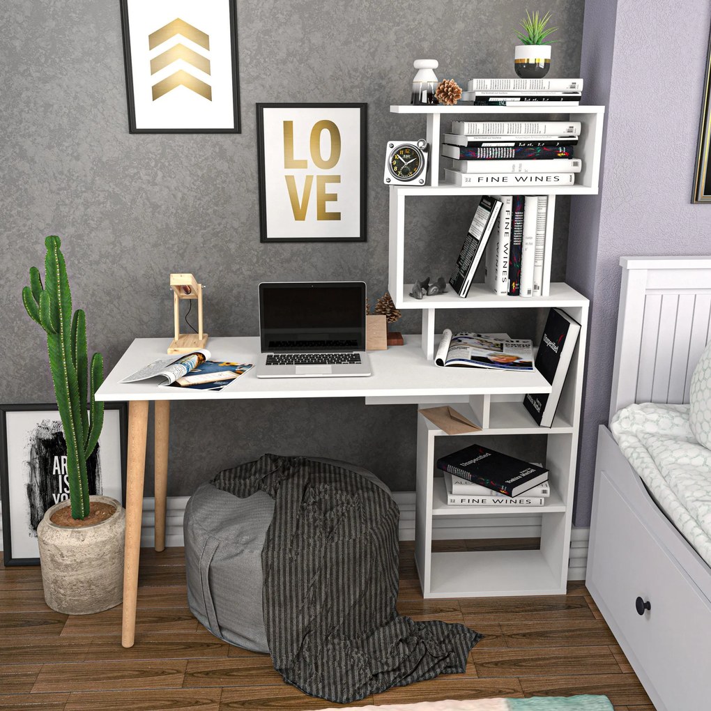 Secretária Vina – Branco – 133x55x146,4 cm