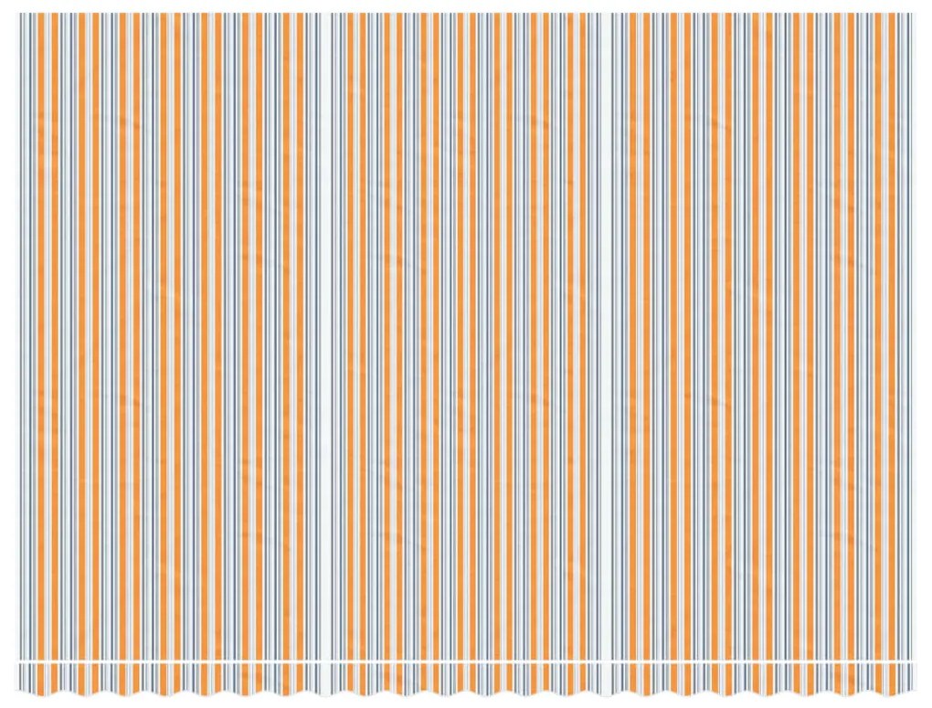 Tecido de substituição para toldo 5x3,5 m riscas multicor