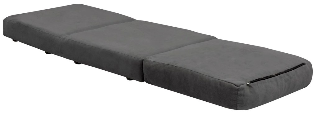 Sofá-Cama Individual Taida – Cinzento – 68x60x26 cm