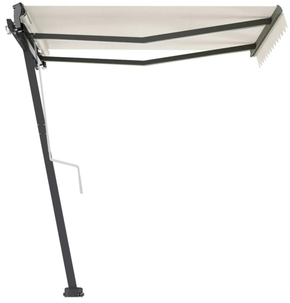 Toldo retrátil manual independente 350x250 cm cor creme