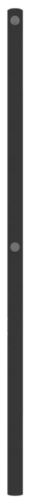 Cabeceira de cama 140 cm metal preto