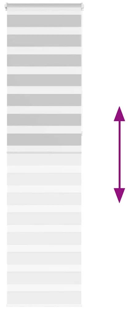 Cortina de zebra 60x230 cm largura do tecido 55,9 cm poliéster