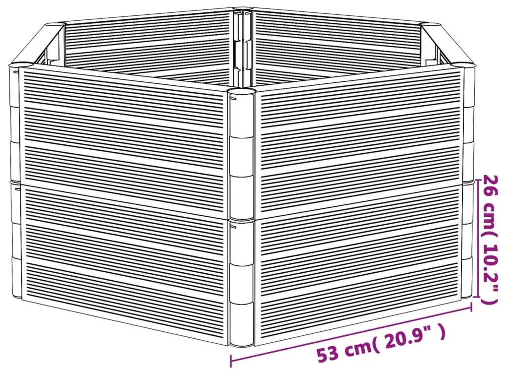 Vasos/floreiras de jardim 2 pcs PP antracite