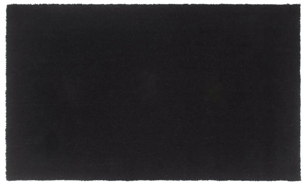 Tapete de porta 90x150 cm fibra de coco tufada preto