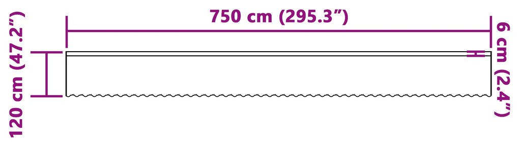 Cortina de Renda com cortinas Floral Branco 750 x 120 cm Poliéster