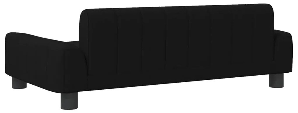 Sofá infantil 90x53x30 cm tecido preto