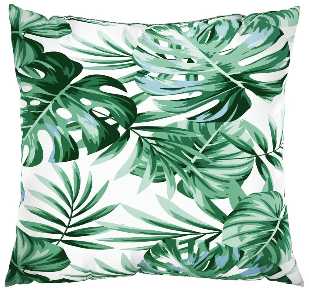 Almofadas de sofá 4 pcs 60x60 cm tecido padrão de folhas