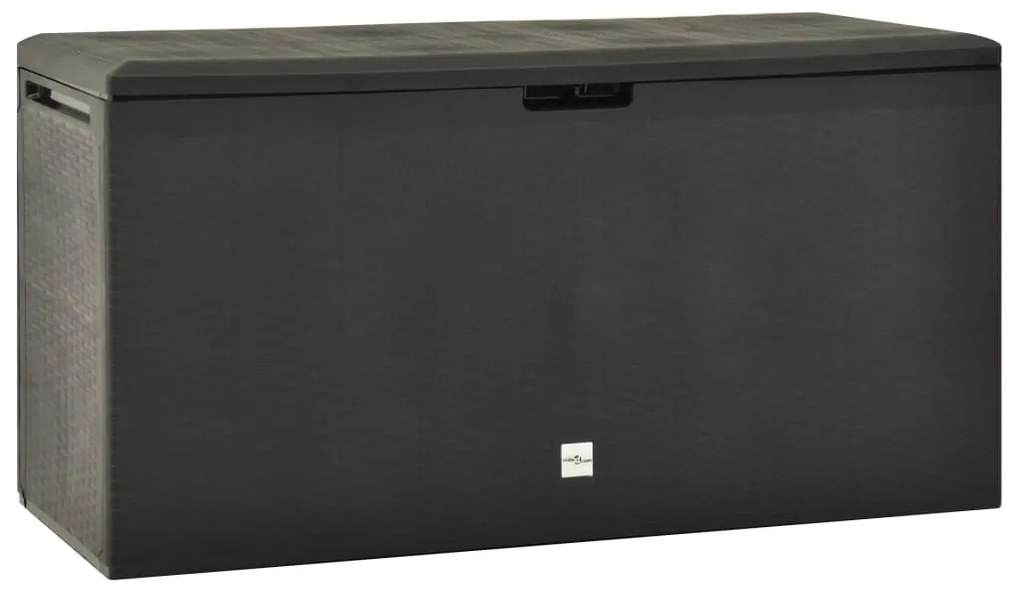 Caixa de arrumação para jardim 114x47x60 cm antracite