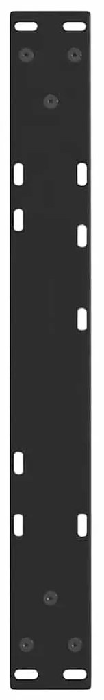 Pés para mesa de centro em V, 2 peças, preto, 60x(30-31,3) cm, aço