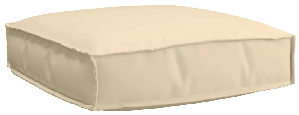 vidaXL Almofada de Palete para Assento Bege 60x60x12 cm Tecido Oxford