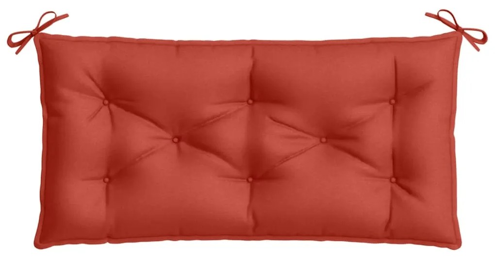 Almofadão banco jardim 100x50x7cm mesclado vermelho