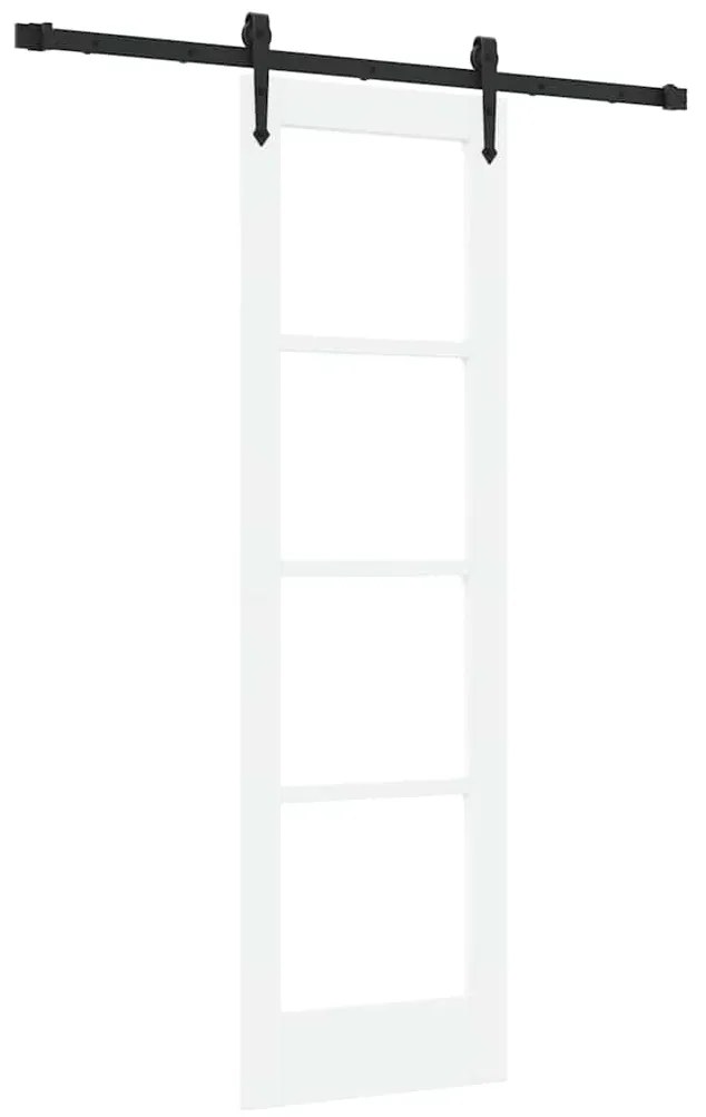 Porta Deslizante vidaXL com Conjunto de Ferragens 'ORKDAL'Branca 61x19