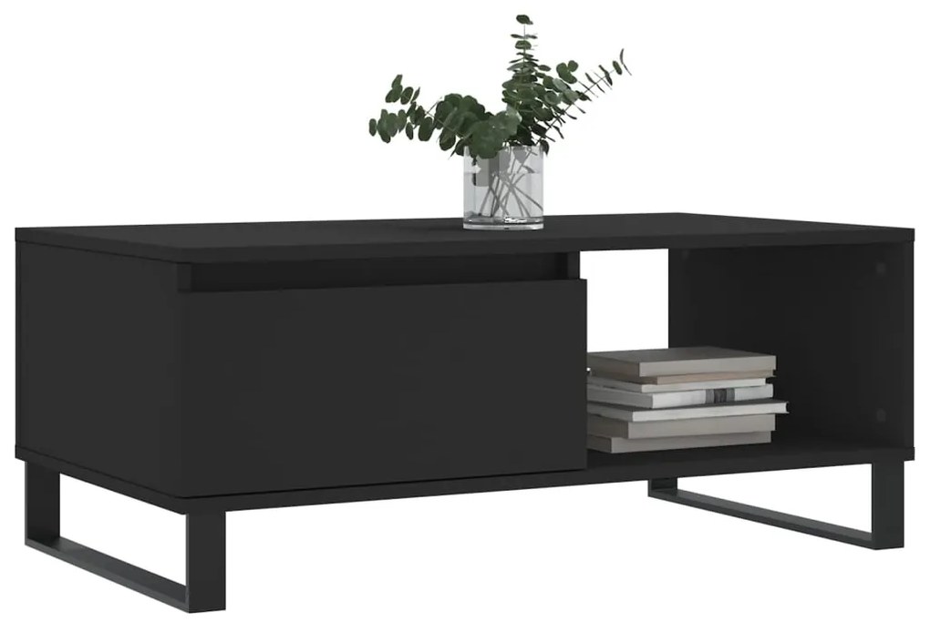 Mesa de centro 90x50x36,5 cm derivados de madeira preto