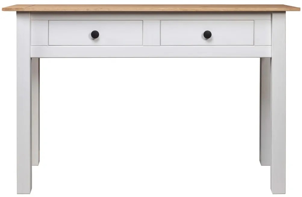 Mesa consola 110x40x72 cm pinho maciço Panama branco