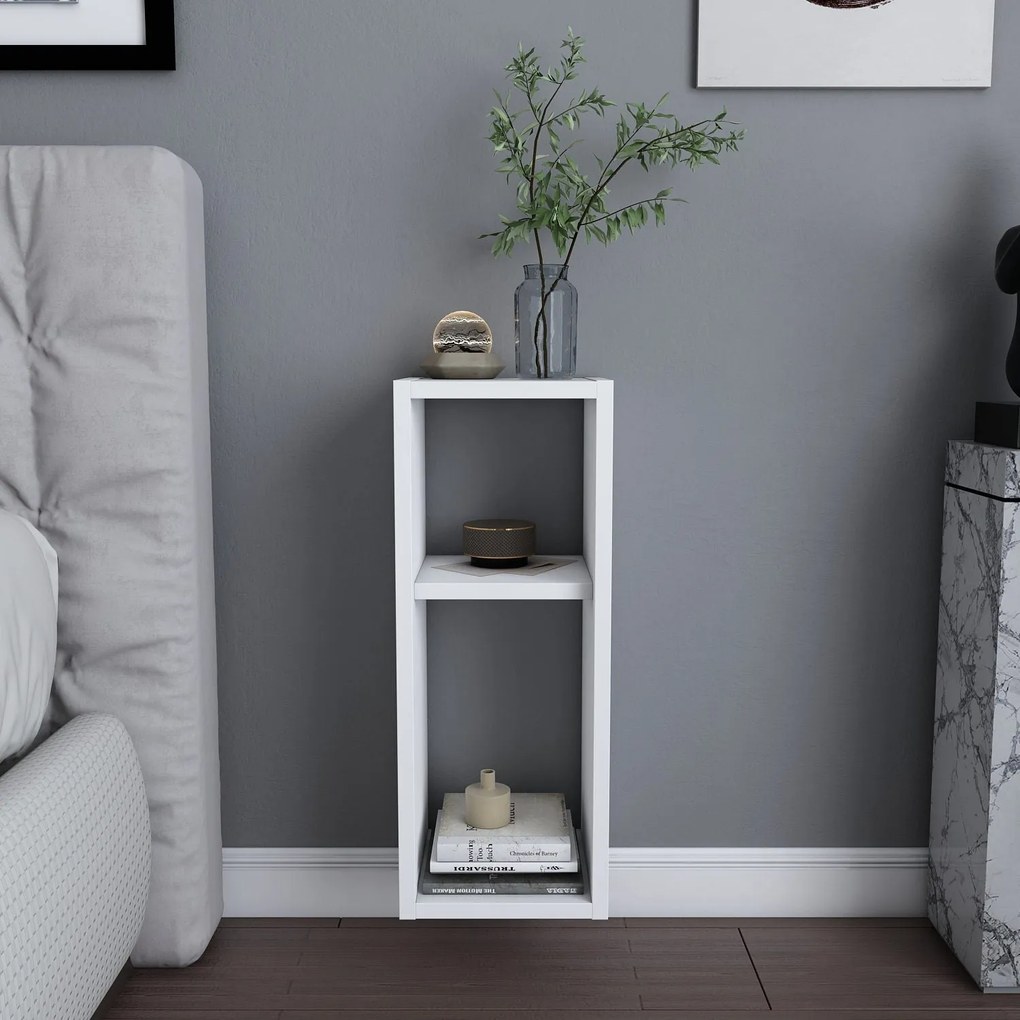 Mesa de Cabeceira Sault – Branco – 23,2 cm x 22 cm x 59,6 cm