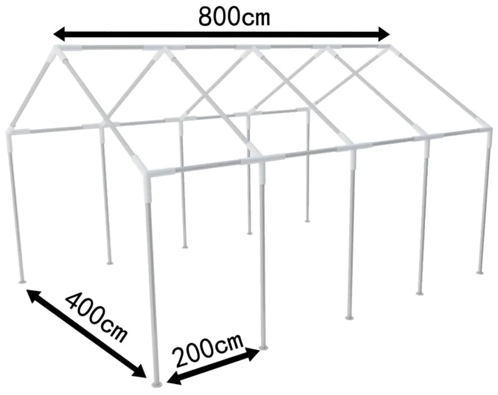 Estrutura de Aço para Tendas de Festa 8 x 4 m