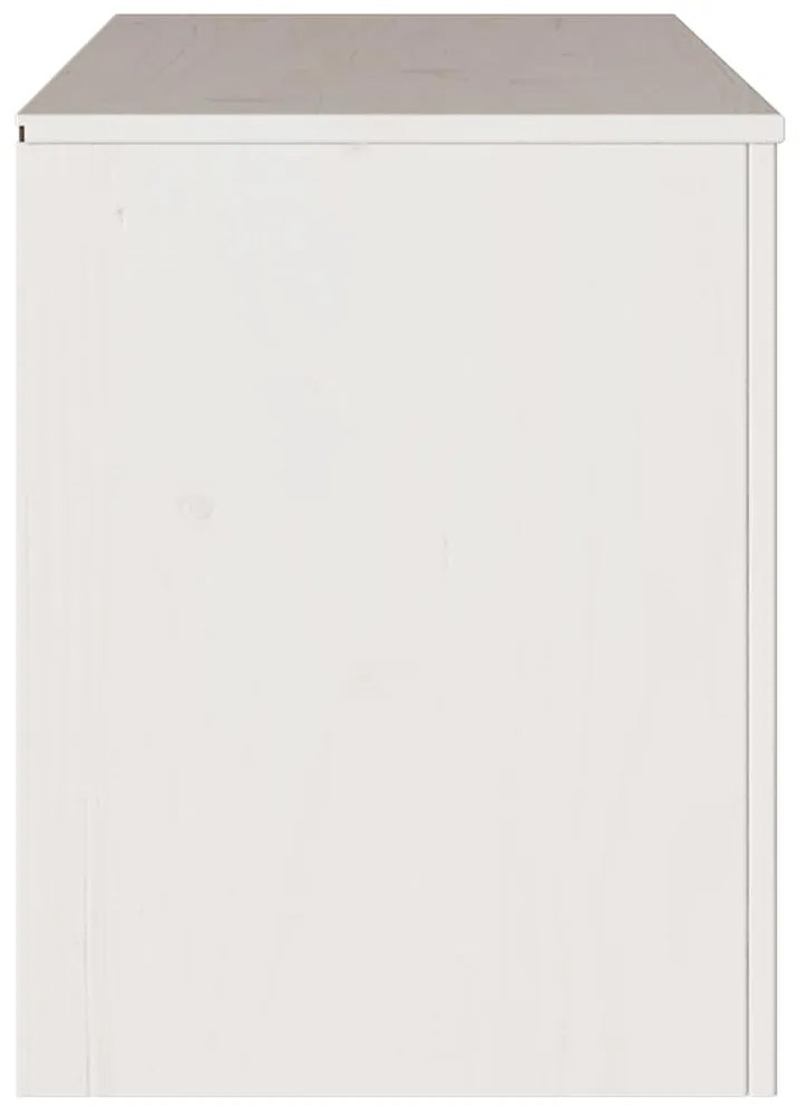 Aparador de TV vidaXL "DRAMMEN" Branco 99x43x55 cm Madeira Sólida de P