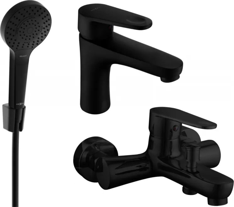 Mexen Kama R05 conjunto de banho, preto - 72503R05-70