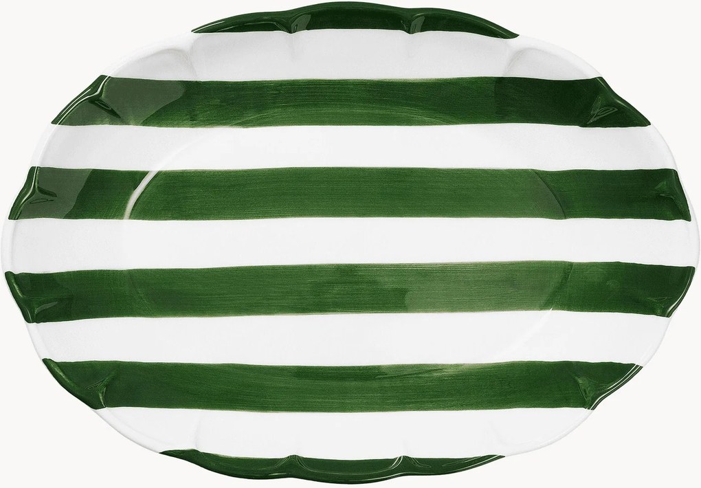 Travessa pintada à mão Stripe