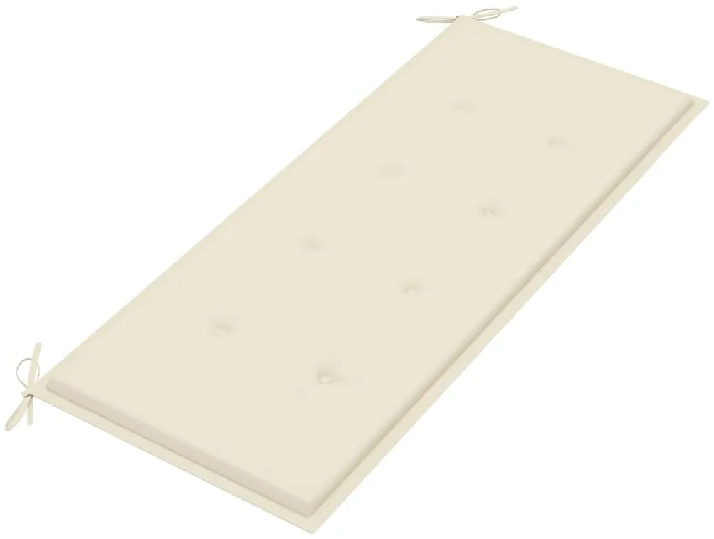 Banco de jardim 2 lugares c/ almofadão 120 cm eucalipto maciço