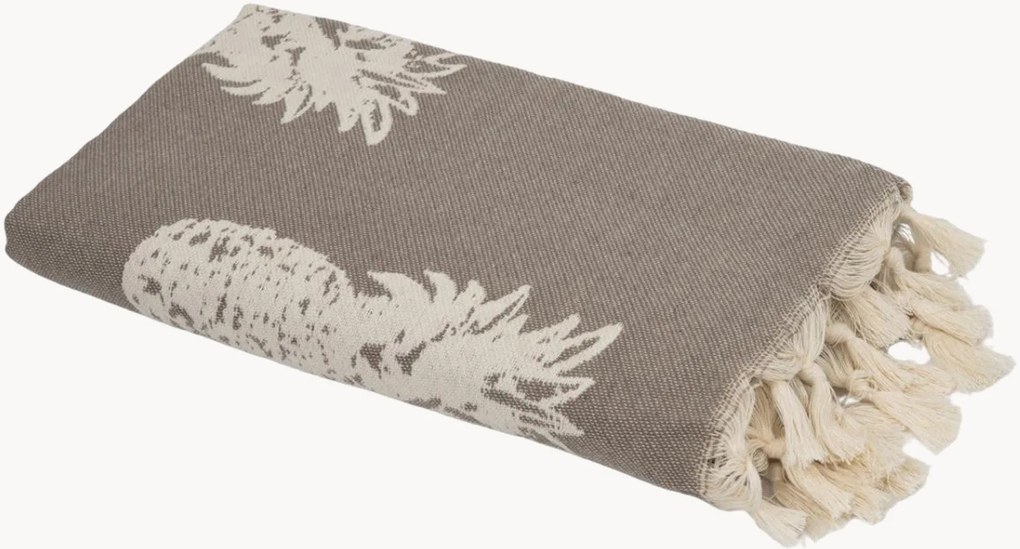 Toalha hammam em jacquard de algodão Ananas