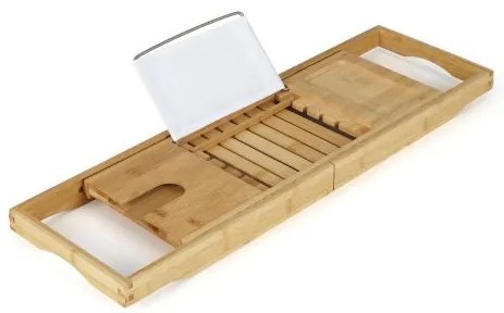 Prateleira de banheiro de bambu com 4 níveis de prateleiras e porta de veneziana 34 x 33 x 140 cm natural