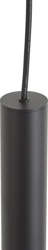 Candeeiro suspenso de design preto GU10 50mm IP44 - Tuba