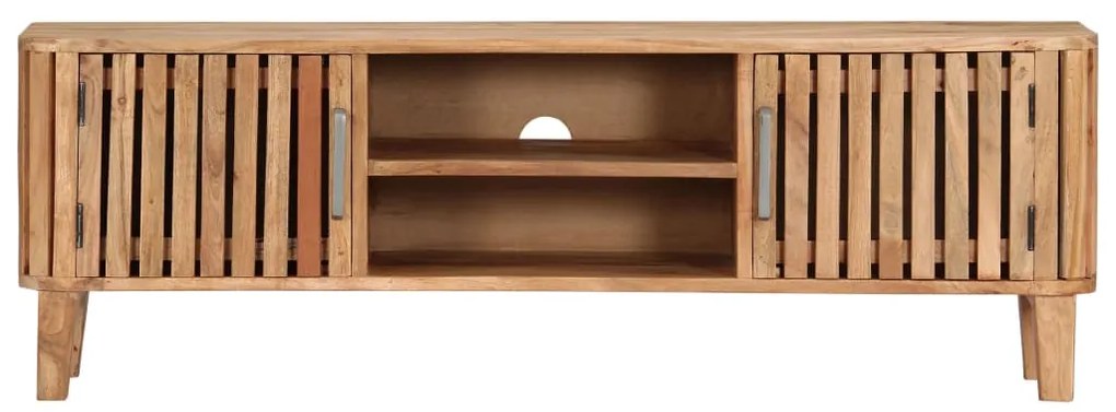 Móvel de TV 130x30x45 cm madeira de acácia maciça