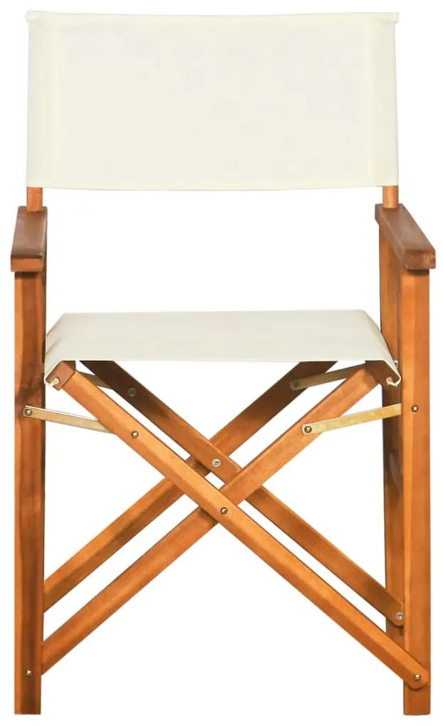 Cadeiras de realizador 2 pcs madeira de acácia sólida