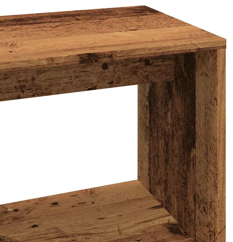 Mesa de canto Madeira Velha 200,5x50x76 cm Madeira Engenheirada