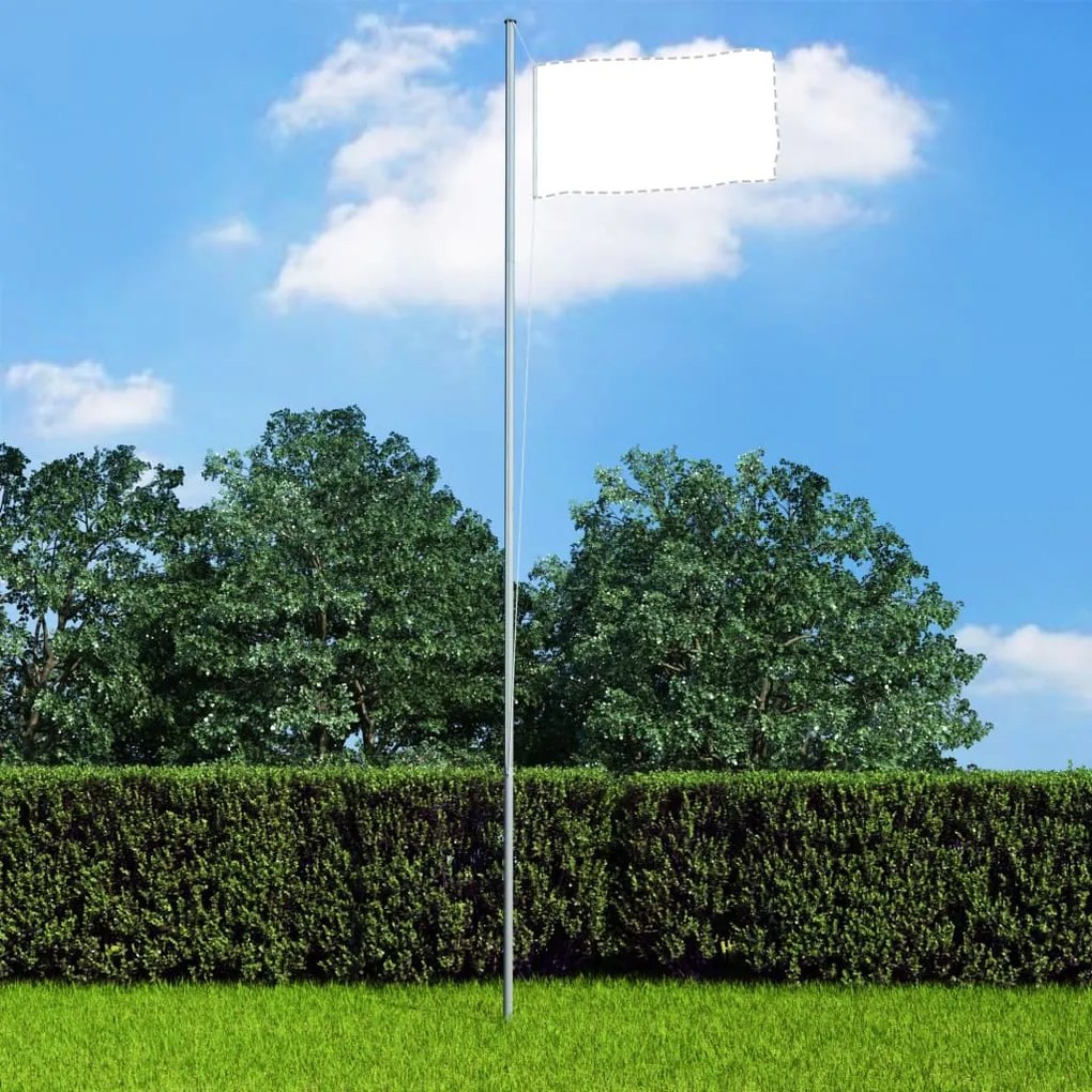 vidaXL Mastro de bandeira seccional 6,2 m alumínio