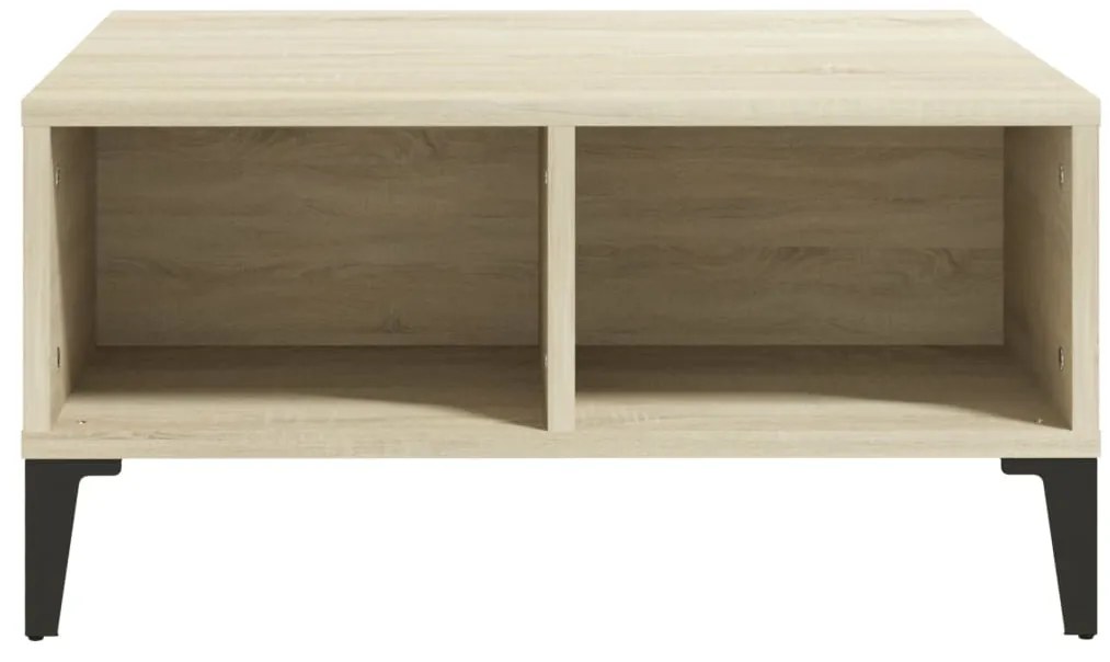 Mesa de centro 60x60x30 cm derivados de madeira carvalho sonoma