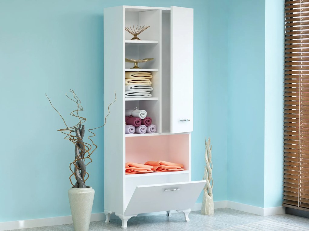 Armário Multiusos Sezen – Branco – 60 cm x 163,6 cm x 31,5 cm