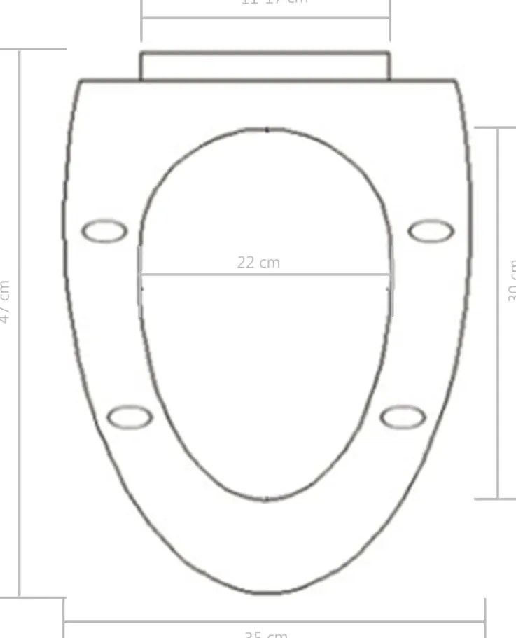 Tampo de sanita fecho suave com design remoção rápida preto