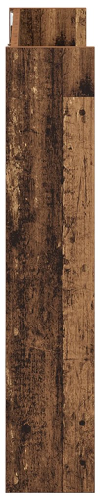 Armários para Sapatos de Parede 2 pcs Madeira antiga