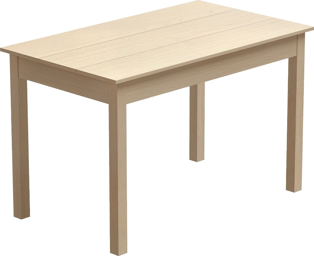HOMCOM Mesa de sala de jantar design moderno bicolor com grande tampo 4-6 pessoas em madeira dim. 119L x 70l x 75H cm | Aosom Portugal