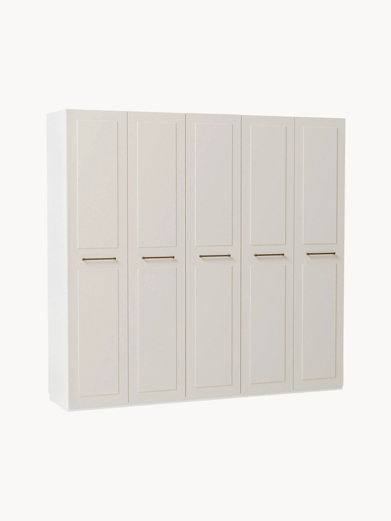 Roupeiro modular com portas articuladas Charlotte, L 250 cm, vários tamanhos