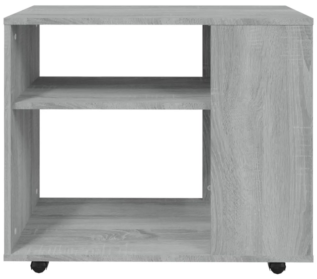 Mesa de apoio 70x35x55 cm madeira processada sonoma cinza