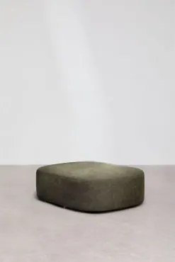 Assento Central 95x115 Cm Para Sofá Modular Estofado Giorgia Tecido Verde Exército - Sklum