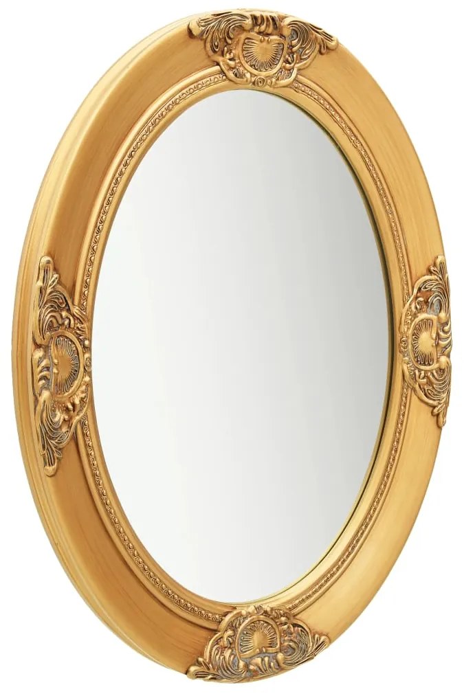 Espelho de parede estilo barroco 50x70 cm dourado