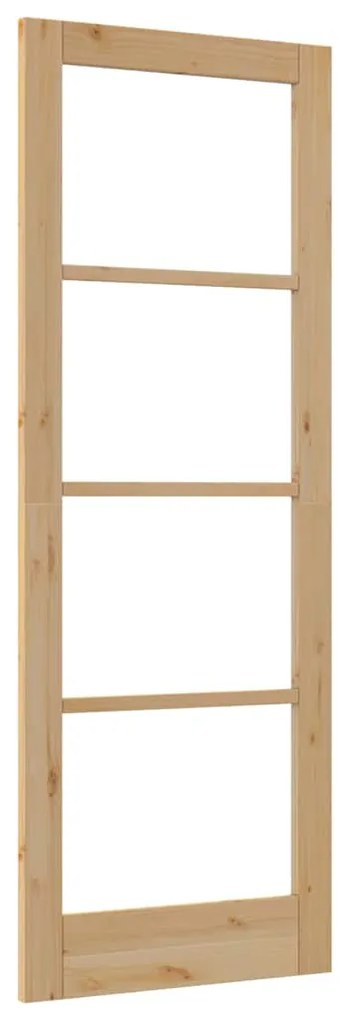 porta de interior com vidro "ORKDAL" 78x211x4 cm em madeira maciça de