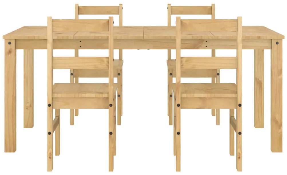 5 pcs conjunto de jantar Panama madeira pinho maciça