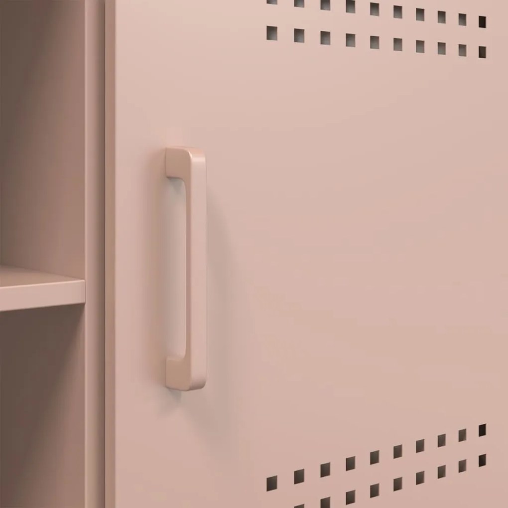 Móvel de TV 100,5x39x50,5 cm aço rosa
