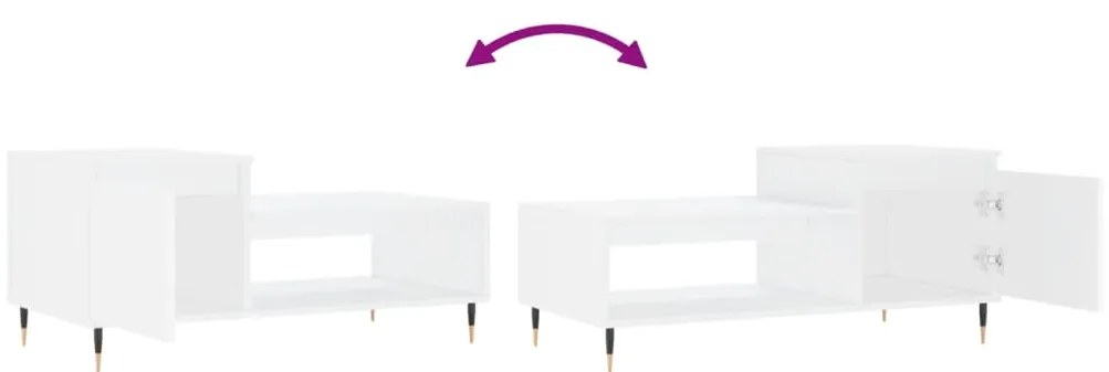 Mesa de centro 100x50x45 cm derivados de madeira branco
