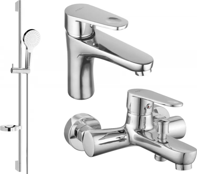Mexen Kama DS05 conjunto de banheira, cromado - 72503DS05-00